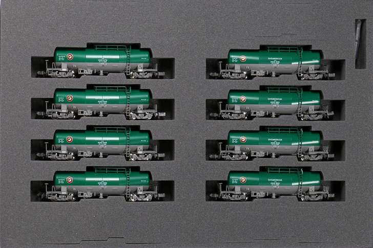 Kato 10-1669 Tank Car TAKI 1000 (Late Model) Japan Oil Transportation 8 Cars Set (N scale)