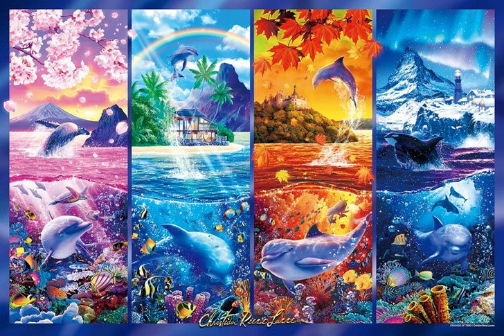 Epoch Jigsaw Puzzle Lassen Passage of time (Glow in the Dark) (1000 Pieces)