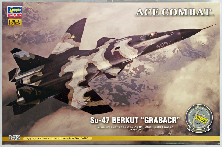 Hasegawa SP322 Ace Combat Su-47 Berkut Grabacr 1/72 Scale Kit (4967834521223)