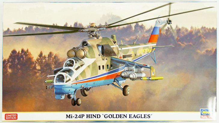 Hasegawa 02127 Mi-24P Hind Golden Eagles 1/72 Scale Kit (4967834021273)