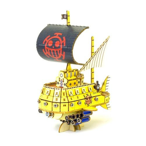 船*美様 BIG BIRD 5 連合国の鉄槌 8点セット Wooden Art ki-gu-mi One Piece Trafalgar Law's Submarine