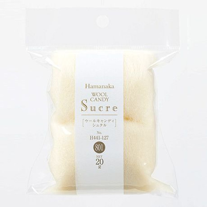 Hamanaka H441-127-801 Wool Candy Sucre Natural Blend No.801