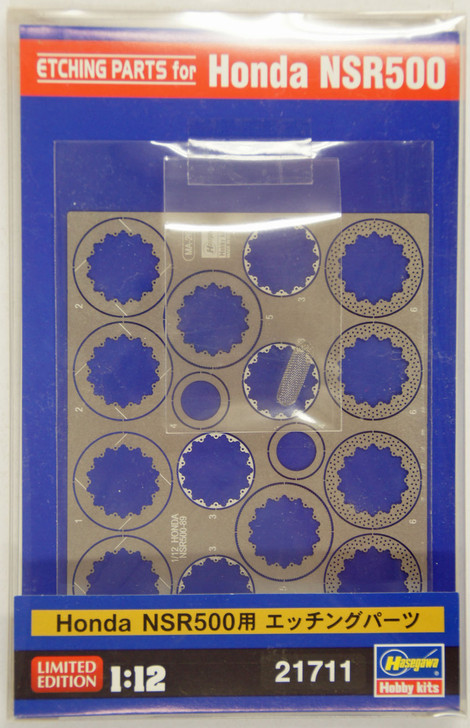 Hasegawa 21711 Photo Etched Parts for BK-4 Honda NSR500 1/12 scale (4967834217119)