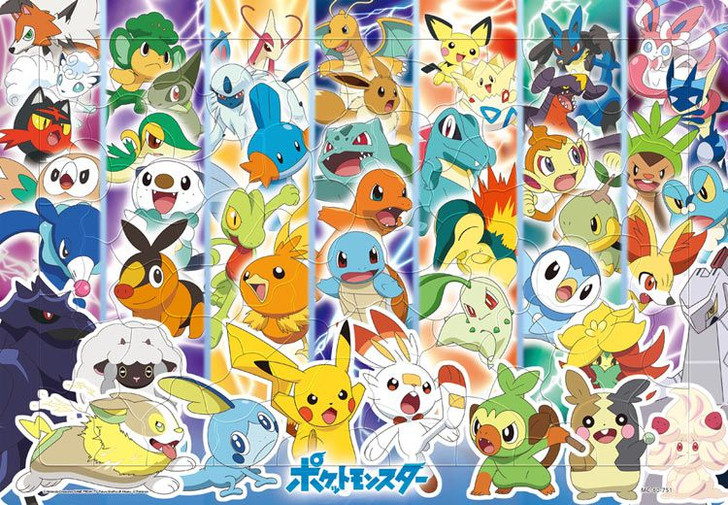 Tenyo Jigsaw Puzzle Pokemon Let's meet Pocket Monsters !  (80 Pieces) Child Puzzle