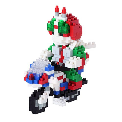 Kawada NBTN-008 nanoblock Kamen Masked Rider V3 & Hurricane (4972825148297)