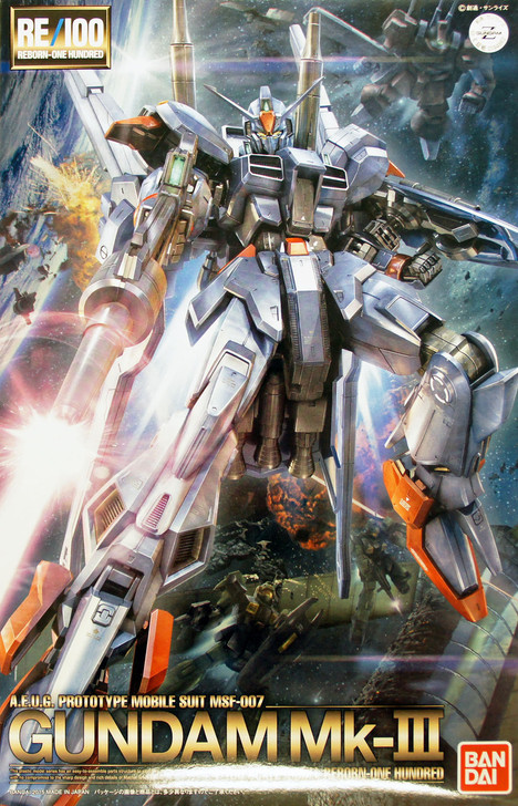 Bandai RE/100 948625 Gundam Gundam Mk-III 1/100 Scale Kit (4543112948625)