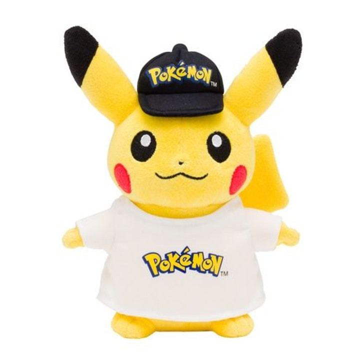 Pokemon Center Original Plush Doll Pokemon Logo Pikachu