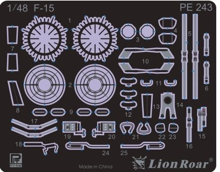 Pit-Road Etching Parts for SNG02 F-15J JASDF Plastic Model