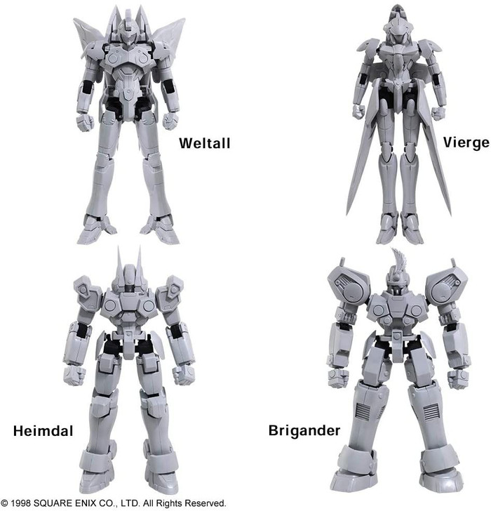 Square Enix Xenogears Structure Arts 1/144 Scale Plastic Model Kit Series Vol.1 All 4Types BOX