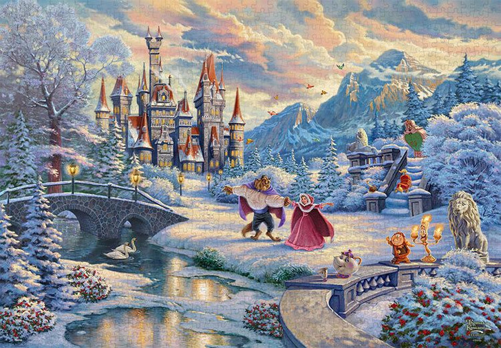 Tenyo Jigsaw Puzzle Disney Beauty and the Beast's Winter Enchantment (1000 Pieces)