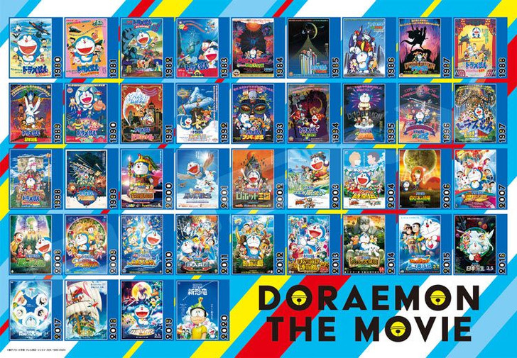 Ensky Jigsaw Puzzle DORAEMON THE MOVIE 1980-2020 (1000 Pieces)