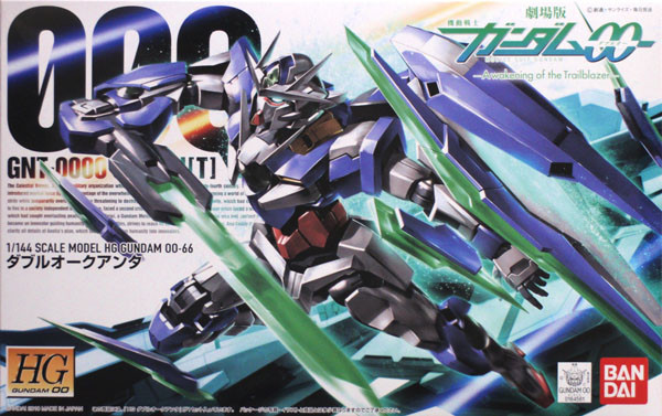 Bandai HG OO 66 Gundam GNT-0000 OOQ QUANT 1/144 Scale Kit (4573102587848)