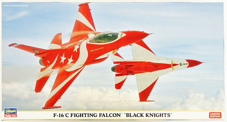 Hasegawa 07395 F-16C Fighting Falcon Black Knights 1/48 Scale Kit (4967834073951)