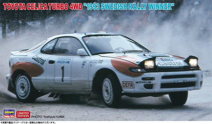 Hasegawa 1/24 Toyota Celica Turbo 4WD '1993 Swedish Rally Winner' Plastic Model