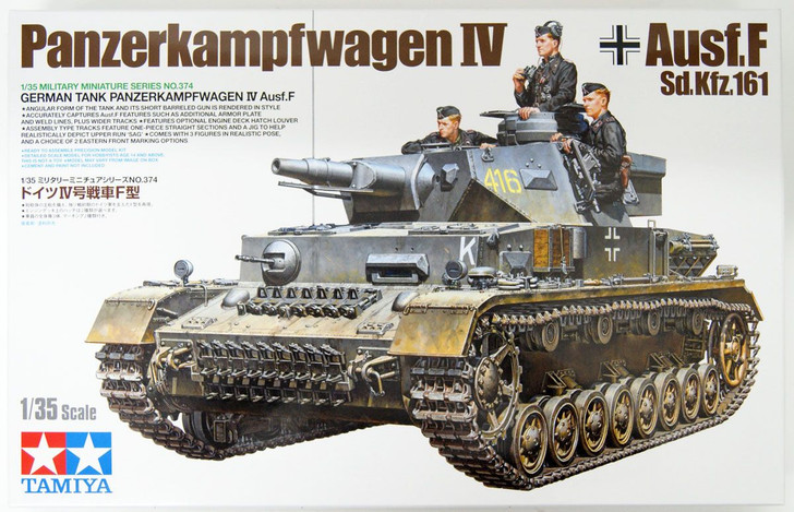 Tamiya 1/35 German Tank Panzerkampfwagen Ausf.F Plastic Model