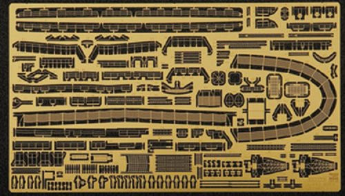 Hasegawa QG11 Etching Parts for Antarctica Observation Ship Soya 1st Corps 1/350 Scale parts (4967834721111)