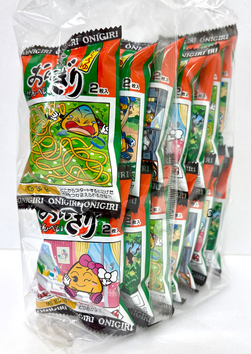 ゲームキャラクター masamasa-onigiri Masuya Onigiri Rice Crackers 1 Pack (20 Pieces) Japanese Dagashi Snack
