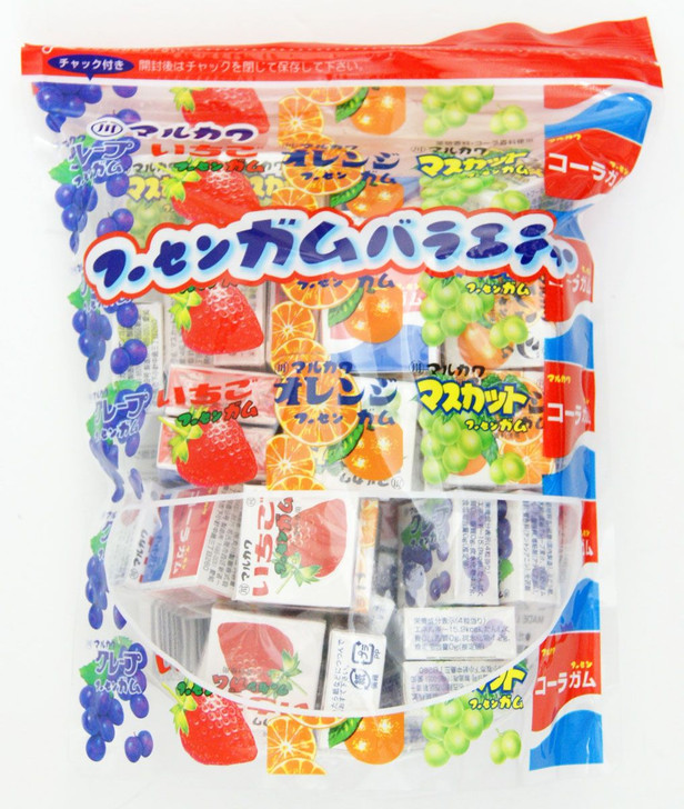 Marukawa Fruit or Cola Gum Box 1 Pack (50 Pieces) Japanese Dagashi Snack