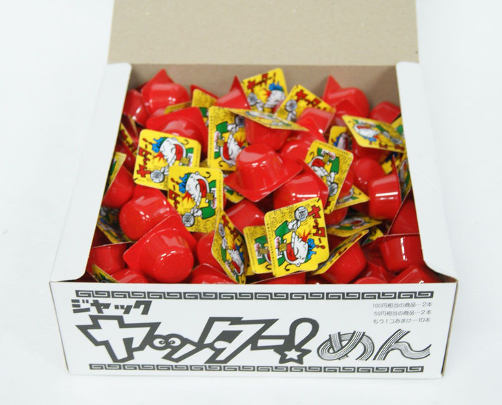 Jack Yatta Noodle Snack 1 Box (100 Pieces) Japanese Dagashi Snack