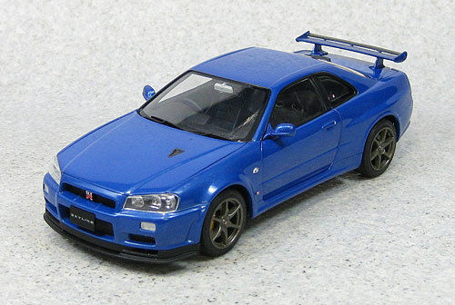 Ebbro 24016 Nissan Skyline GT-R R34 V SpecII (Blue) 1/24 Scale (4526175240165)