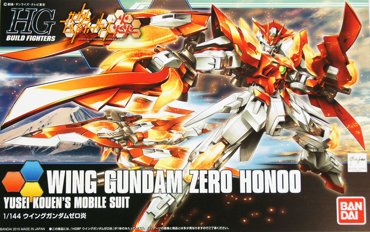 Bandai HG Build Fighters 033 WING GUNDAM ZERO HONOO 1/144 scale kit (4573102554406)