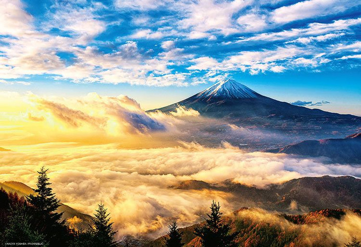 Beverly M81-611 Jigsaw Puzzle Mt.Fuji in the Morning (1000 S-Pieces)