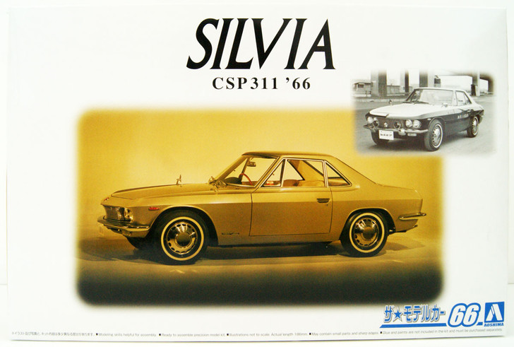 Aoshima The Model Car 1/24 Nissan CSP311 Silvia '66 Plastic Model