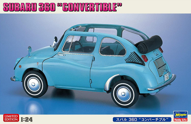 Hasegawa 1/24 Subaru 360 Convertible Plastic Model