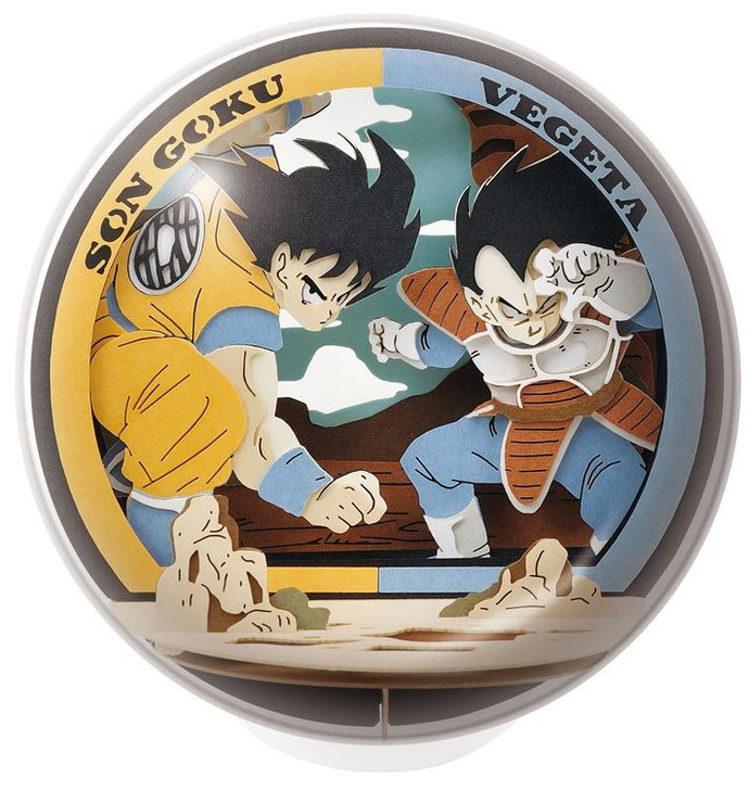 Ensky PTB-15 Paper Theater Ball Dragon Ball Z Son Goku vs Vegeta