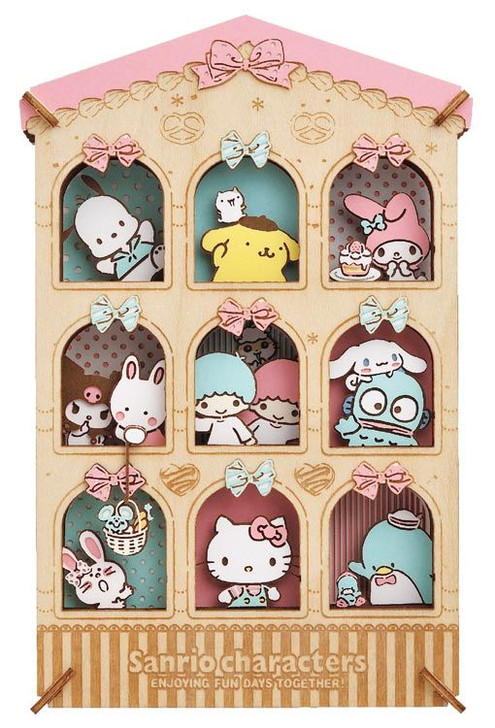 Ensky PT-WL14 Paper Theater Wood Style Sanrio Characters House of sweets
