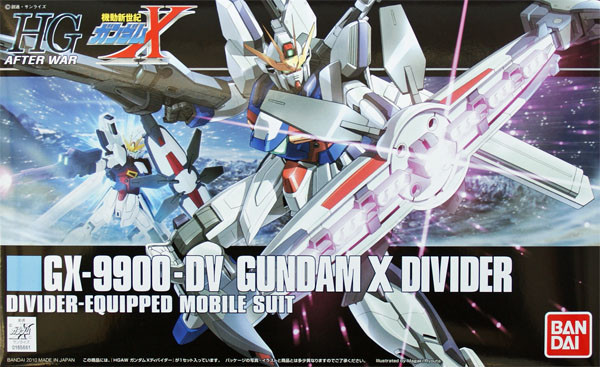 Bandai HGUC 118 Gundam GX-9900-DV Gundam X DIVIDER 1/144 Scale Kit (4543112656612)