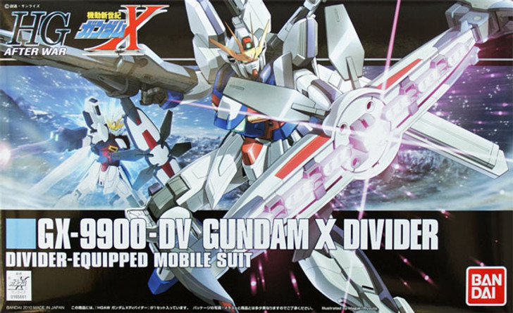 Bandai HGUC 118 Gundam GX-9900-DV Gundam X DIVIDER 1/144 Scale Kit