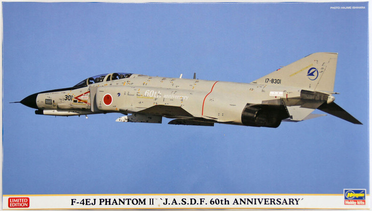 Hasegawa 02147 F-4EJ Phantom II JASDF 60th Anniversary 1/72 Scale Kit (4967834021471)