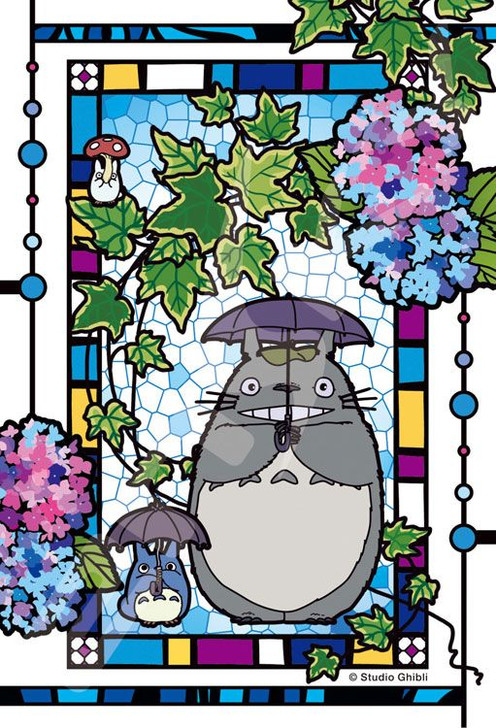 Ensky 126-AC61 Art Crystal Jigsaw Puzzle Studio Ghibli My Neighbor Totoro Hydrangea Garden (126 Pieces)