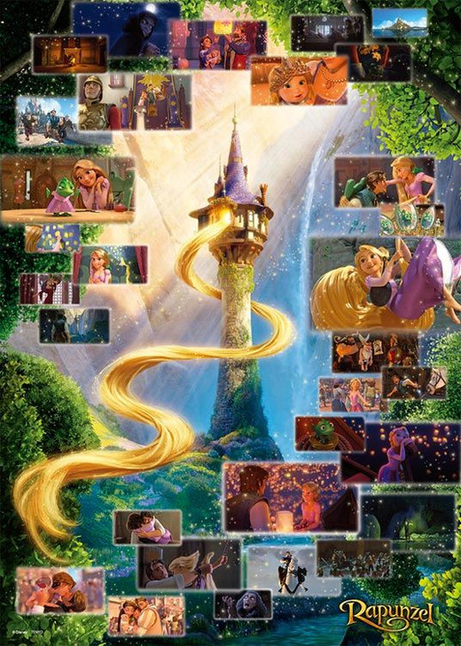 Tenyo D500-661 Jigsaw Puzzle Disney Tangled Rapunzel Scene Collection (500 Pieces)