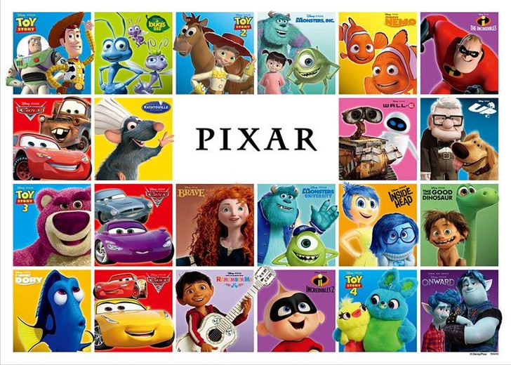 disney pixar characters collage