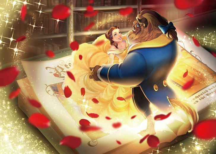 Tenyo D500-665 Jigsaw Puzzle Disney Beauty and the Beast True Love Story (500 Pieces)