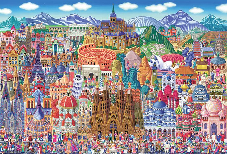 Beverly S92-505 Jigsaw Puzzle Naoki Tanaka Collection of world famous places! (2000-S Pieces)