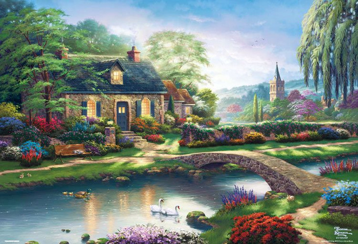 Beverly 31-501 Jigsaw Puzzle Thomas Kinkade Stoney Creek Cottage (1000 Pieces)