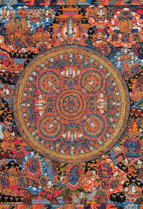 Beverly M81-556 Jigsaw Puzzle Buddha Mandala (1000 S-Pieces)