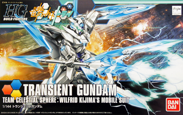Bandai HG Build Fighters 034 TRANSIENT Gundam 1/144 Scale Kit (4573102554413)