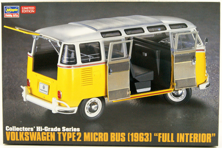 Hasegawa 1/24 Volkswagen Type 2 Minibus (1963) Full Interior Plastic Model