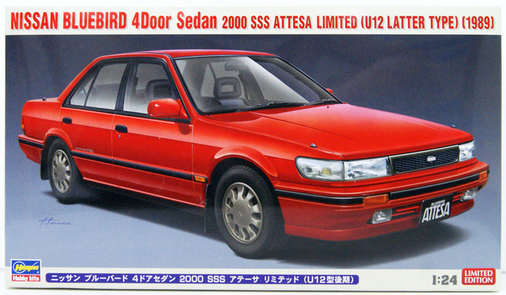 Hasegawa 1/24 Nissan Bluebird 4-door sedan SSS ATTESA Limited (U12 type) Late Version Plastic Model