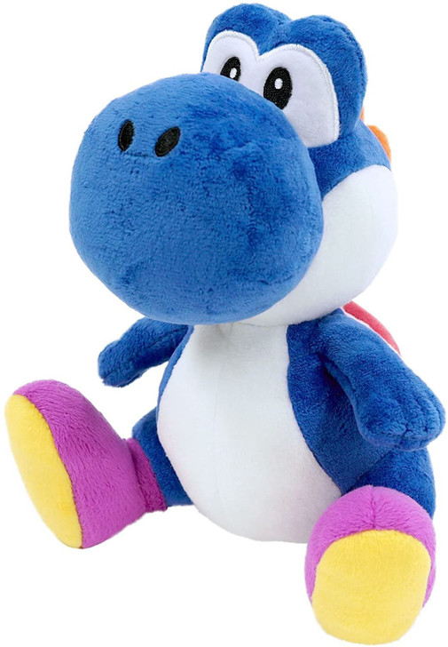 San-ei Super Mario All Star Collection Plush Doll Blue Yoshi (S)