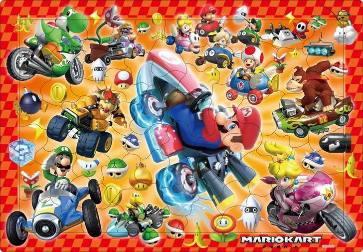 Apollo-sha 25-132 Jigsaw Puzzle Super Mario Mario Cart (75 Pieces) Child Puzzle