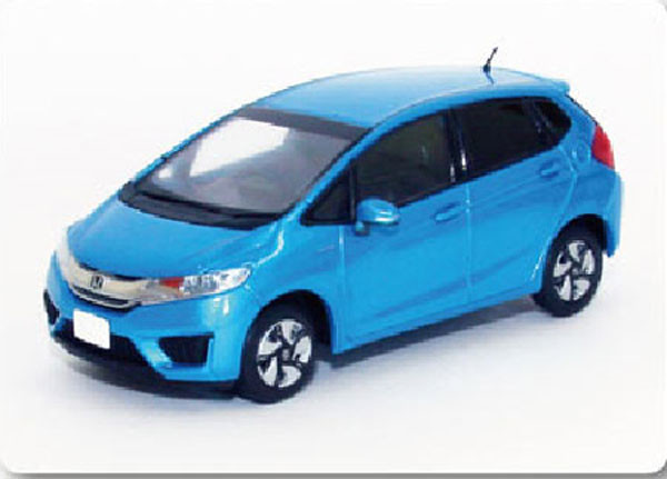 Ebbro 45137 HONDA FIT 3 HYBRID Vivid Sky Blue Perl 1/43 Scale (4526175451370)