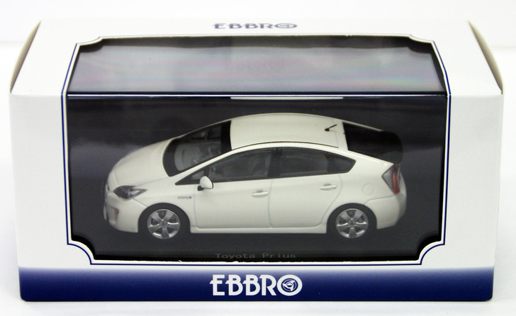 Ebbro 45151 Toyota Prius Super White II 1/43 Scale (4526175451516)