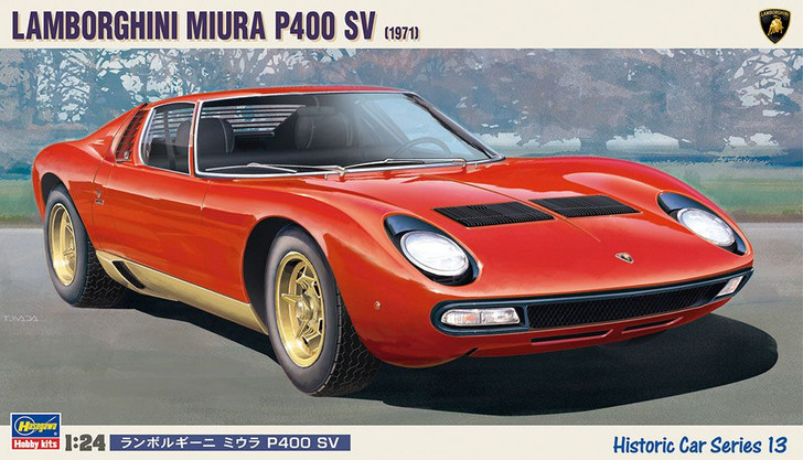 Hasegawa 1/24 Lamborghini Miura P400 SV (1971) Plastic Model