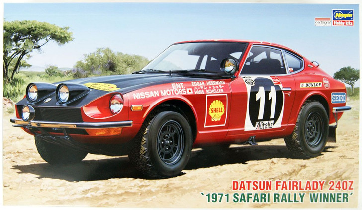 Hasegawa 1/24 Datsun Fairlady 240Z '1971 Safari Rally Winner' Plastic Model