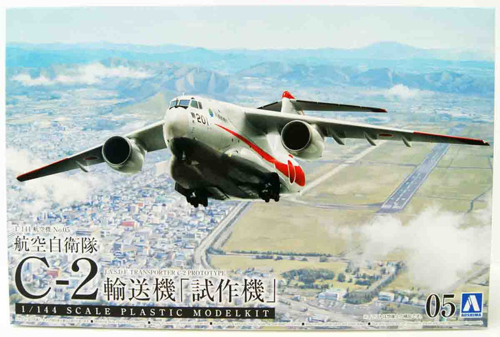 Aoshima Aircraft 1/144 J.A.S.D.F Transporter C-2 Prototype Plastic Model